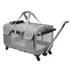 Portable Pet Trolley 360 Multi Cat Carrier Flat-Pack Blackout Screens&Storage