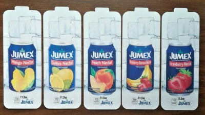 (5) Royal Vendors Chameleon CUSTOM "Jumex" 11.3 oz Can Vend Label (Flavor Strip)