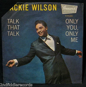 JACKIE WILSON-Talk That Talk & Only You, Only Me-Picture Sleeve-BRUNSWICK 955165 - Imagen 1 de 2