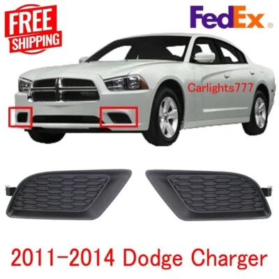 Fits Dodge Charger Fog Light Covers For 2011-2014 Front Left & Right Side 2pc Foto 1 de 4