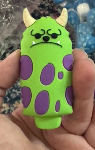 Silicone Pipe Glass Bowl Tobacco Smoking Spoon Pipe Cute Mini Monster - Picture 1 of 3