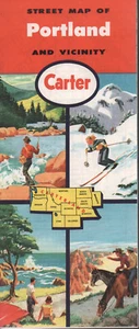 1960 Carter Road Map: Portland NOS - Picture 1 of 1