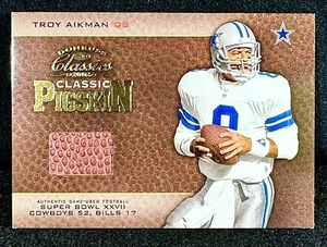 🔥2002 Donruss Classics Classic Pigskin Troy Aikman CP3 /250 BALL FROM SB XXVII - Picture 1 of 2
