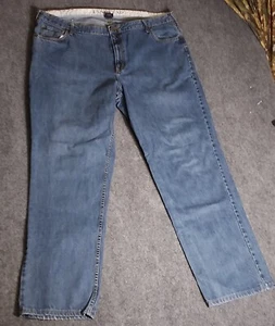 Lands End Relaxed Fit Slightly Tapered Leg Mens Blue Jeans Size 46 Inseam 34 - Picture 1 of 8