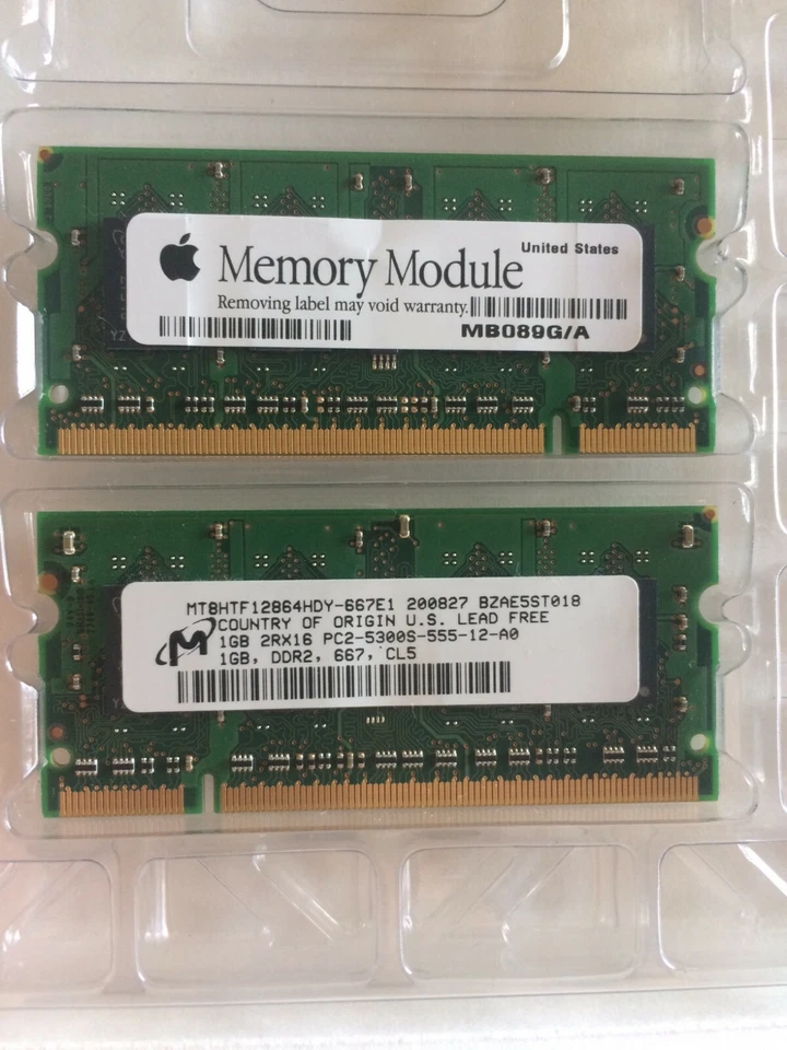 Samsung M470T2864QZ3CE6 (1 GB x2, PC2-5300 (DDR2-667), DDR2 RAM, 667 MHz, SO... - Image 1 of 1