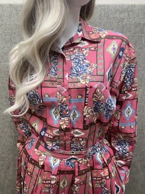 Novo com etiquetas Conjunto de Saia Woolrich Cottagecore Grandmacore Prairie Floral Botão Frontal P - Imagem 1 de 4