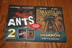 2 Movie DVD Pack Ants / Tarantulas The Deadly Cargo Direct Source OOP Rare - Imagen 1 de 2