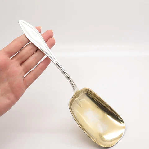 925 Sterling Silver 2-Tone Antique 1912 Towle Mary Chilton Ice Serving Spoon Cover