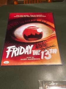 HARRY MANFREDINI SIGNED AUTOGRAPH 11X14 PHOTO FRIDAY THE 13TH JSA - Picture 1 of 3