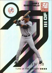 2005 (YANKEES) Donruss Elite Turn of the Century #100 Gary Sheffield /750