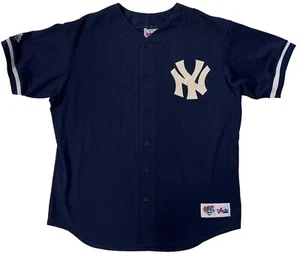DEREK JETER 1996 WORLD SERIES NEW YORK YANKEES MAJESTIC BATTING PRACTICE JERSEY - Picture 1 of 5