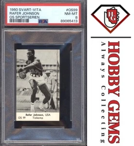 RAFER JOHNSON PSA 8 1960 Svart-Vita OS Sportserien Olympic & Actor #OS99 - Picture 1 of 2