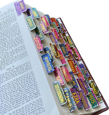 75 Tabs Laminated Journaling Supplies Bible Old And New Testament Book NEW