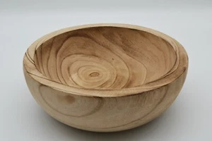 Holzschale "Geflammt", rund, Obstschale, Schale Modern - Bild 1 von 4