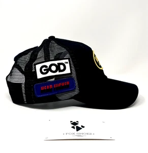 Supreme x Hysteric Glamour Vanson Leather Mesh 6 Panel Trucker Hat Black - NEW - Bild 1 von 6
