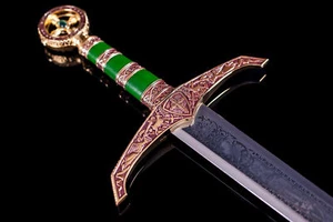 Sword Robin Hood Gold - Deep Engraving - Picture 1 of 9