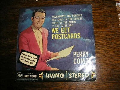 PERRY COMO E.P WE GET POSTCARDS VG / VG U.K RCA  ISSUE  - Image 1 of 2