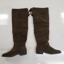 = Shoedazzle Flat Boots Sabelle Olive Brown Size 9 Women FB1938093-3850-84090