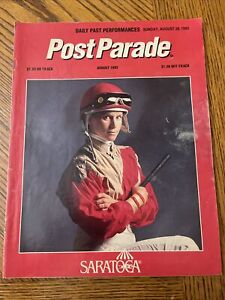 Post Parade Saratoga Program August 1993 Female Jockey Signed