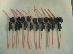 QTY 10 Littelfuse in-line waterproof ATO blade fuseholder FHAC0002ZXJ 12awg auto - Picture 1 of 4