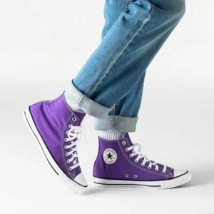 Converse Chuck Taylor All Star- High Top Electric Purple Unisex Sizes 5-14 Avail - Picture 1 of 6