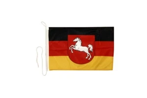 Deutschland Niedersachsen Bootsfahne Bootfahne Fahnen Flaggen fürs Boot 30x40cm - Bild 1 von 1