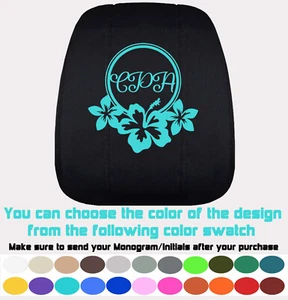 2 fundas de reposacabezas de ajuste personalizado con tu monograma/iniciales para Jeep Wrangler - Imagen 1 de 13