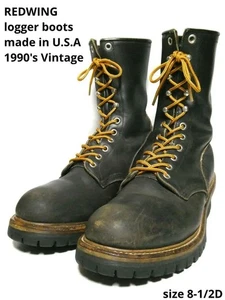 Super cheap! Golden size 8-1/2E! Red Wing Logger Boots REDWING #1101 - Picture 1 of 7