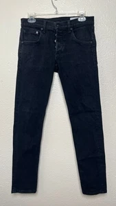 Rag & Bone Jeans Mens 30x30 Black Fit 1 Extra Slim Button Fly M1224K302 - Picture 1 of 17
