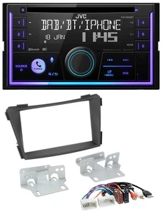 JVC MP3 USB 2DIN DAB Bluetooth CD Autoradio für Hyundai i40 ab 2011 VF schwarz A - Bild 1 von 8