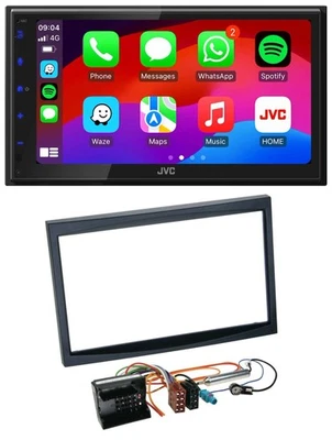JVC Bluetooth 2DIN MP3 DAB USB Autoradio für Citroen C3 C2 Berlingo Jumpy schwar - Bild 1 von 4