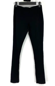 White House Black Market Leggings Pants Womens Size XXS Black Pull On Split Hem - Picture 1 of 9