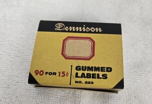 Vintage Demmison's Gummed Labels, No. 223  (Address Labels) - Picture 1 of 7