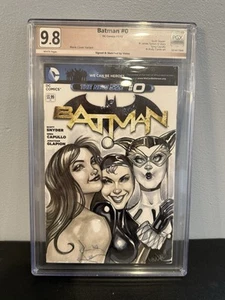 Batman #0 9.8 Signed and Sketched By Victra - Picture 1 of 4