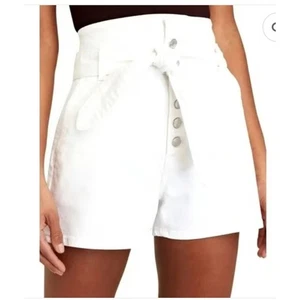 GRLFRND Brynn Denim Cintura Alta Bolsa de Papel Jeans Pantalones Cortos en Hot Sugar Talla 25 - Imagen 1 de 10