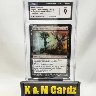 MTG - Avacyn Restored - Bone Splinters - Foil - Graded - CGC 9 - Image 1 of 4