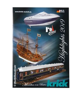 Krick Neuheitenprospekt 2019 Katalog RC Schiffe Flugzeuge Segelschiffe Zubehör - Picture 1 of 1