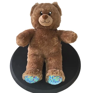 Build a Bear Orsacchiotto 15" peluche buon compleanno piedi blu coriandoli marroni regalo - Foto 1 di 11
