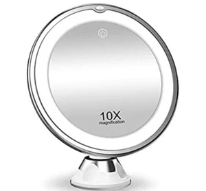 Vimdiff Adjustable 10X Magnifying 3 Colors LED Makeup Mirror - Picture 1 of 7