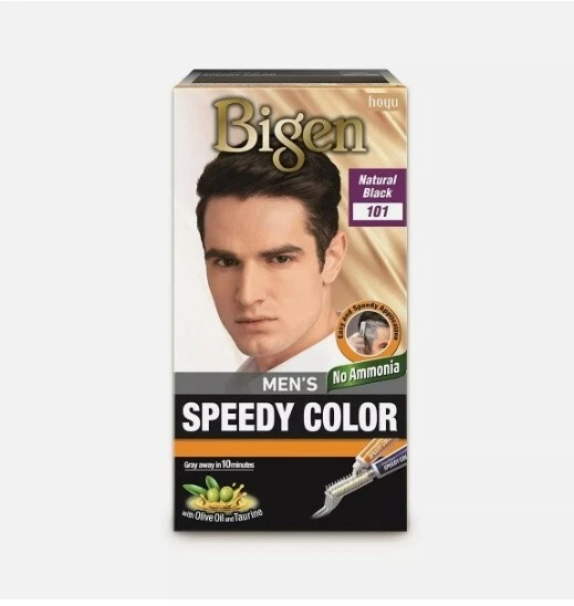 Bigen Hombre Speedy Color Natural Negro 101, Sin Fundas de Amoníaco Gris en 10 min Foto 1 de 4