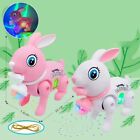 with Traction Rope Electronic Walking Rabbit Cartoon Rabbit Music Toy  Baby