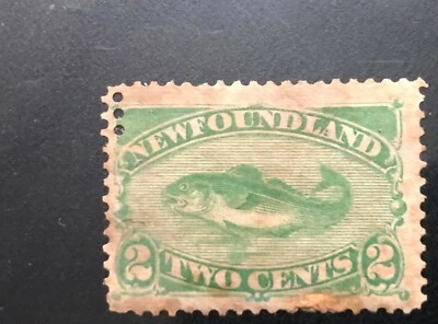 BroadviewStamps Newfoundland #46 misperf error.  See notes and pics. - Image 1 of 4