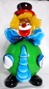 Vintage Hand Blown Murano Italian Art Glass Clown "Roly-Poly" - Franco Toffolo - Picture 1 of 5