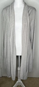 New Derek Heart M Gray Open Front Casual Office Cardigan NWT - Picture 1 of 8