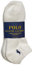 Polo Ralph Lauren Athletic Men's Sport Socks - White, Size 10-13 (Set of 6 Pairs)