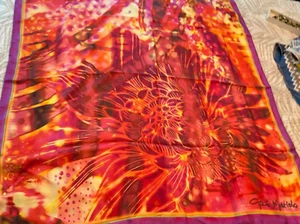 GAI MATTIOLO SCIARPE 100% SETA FOULARD SETA MADE IN ITALY Hot Pinks nuove 35 x35 - Foto 1 di 3