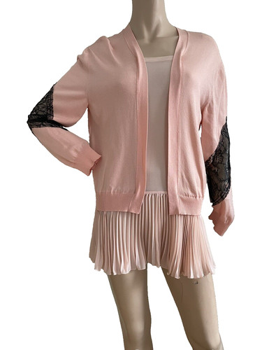 MOSCHINO BLUSH ROSA OVERSIZE MAGLIONE ABITO BLUSA TOP UK 8 IT 40 US 6 SMALL NUOVO CON ETICHETTE
