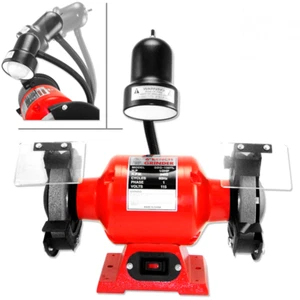 Molinillo de banco de 6" afilador eléctrico pulido de metal de molienda con luz 3400 RPM - Imagen 1 de 1
