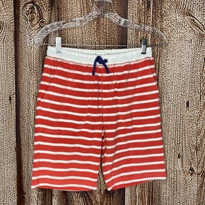 Mini Boden Boy’s Toweling Shorts Terry Cloth Striped Beach Pockets SZ 12Y NWT - Picture 1 of 4