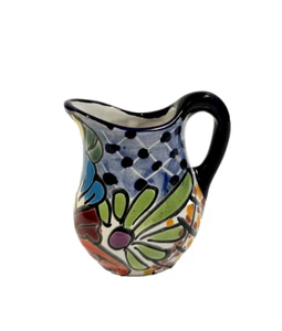 Mexican Talavera Pottery for Citrus juice, Syrup, Creamer Hand Painted & Signed - Picture 1 of 7